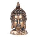 Bronze Backflow Incense Burner - Buddha Head
