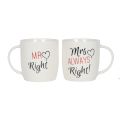 Ceramic Mug Set - Mr and Mrs